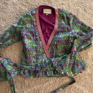 Alexis wrap top